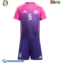 Fotballdrakt Barn Tyskland Pascal Gross #5 Bortedraktsett EM 2024 Kortermet (+ Korte bukser)